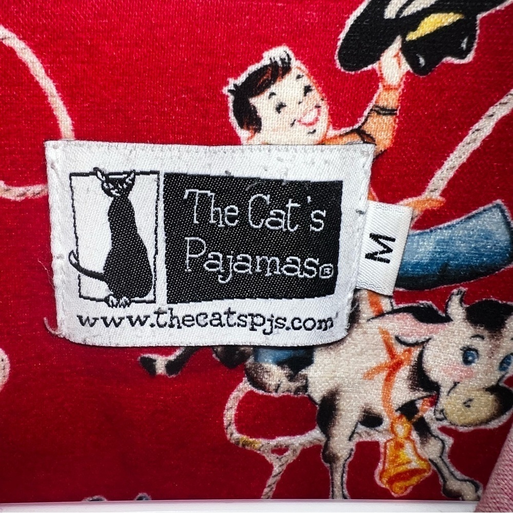 The Cat’s Pajamas retro western print night shirt size medium - Picture 6 of 11